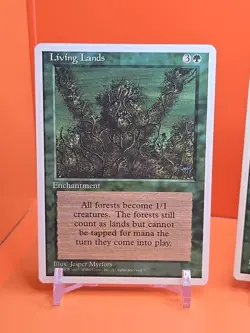 🟢🟢🟢 (4) 1995 Magic The Gathering LIVING LANDS 4TH EDITION PLAYED 🟢🟢🟢 - Image 2