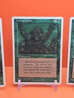 🟢🟢🟢 (4) 1995 Magic The Gathering LIVING LANDS 4TH EDITION PLAYED 🟢🟢🟢 - Image 3