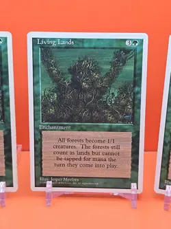 🟢🟢🟢 (4) 1995 Magic The Gathering LIVING LANDS 4TH EDITION PLAYED 🟢🟢🟢 - Image 4