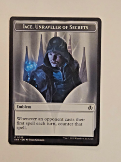 Human Wizard Emblem - Jace, Unraveler of Secrets Double-Sided Token Innistrad - Image 1