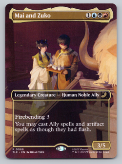 Mai and Zuko Borderless - MTG Avatar: The Last Airbender TLA - Image 1