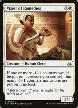 1x Vizier of Remedies NM Eng MTG - Amonkhet - Image 1