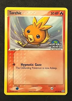 Pokemon TCG- Torchic Wizard World Chicago Rare Promo 2005 Ex Emerald #69 -NM - Image 1