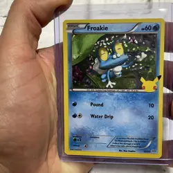 Pokemon TCG Froakie 22/25 McDonald's 25th Celebrations Holo NM Nintendo Pokemon - Image 1