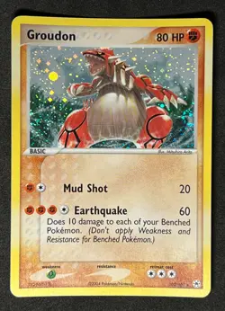 Groudon 102/101 Pokemon 2004 EX Hidden Legends-Secret Rare Holo -NM+ - Image 1