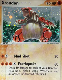 Groudon 102/101 Pokemon 2004 EX Hidden Legends-Secret Rare Holo -NM+ - Image 2