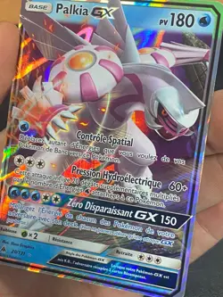 CARTE POKEMON PALKIA GX 20/131 ULTRA RARE SL6 LUMIERE INTERDITE - NM/M - Image 2