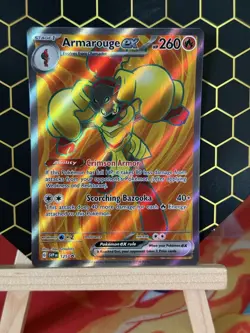 Pokemon TCG Armarouge EX Scarlet & Violet Black Star Promo SVP125 Full Art - Image 1