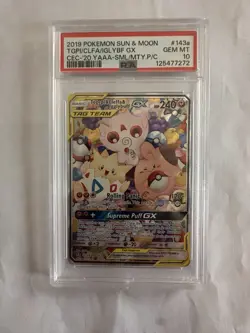 Pokemon Togepi & Cleffa & Igglybuff GX 143a/236 Alternate Art Holo PSA10 - Image 1