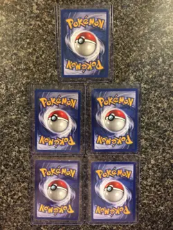 KABUTO 1999 POKEMON FOSSIL 50/62 (LOT OF 5) NEVER PLAYED/NM! - Image 2