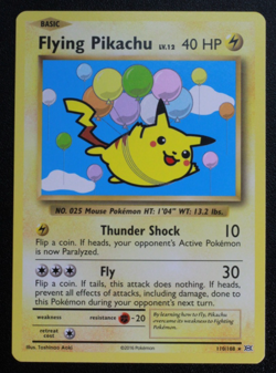Pokemon TCG Flying Pikachu 110/108 XY Evolutions LP/NM - Image 1