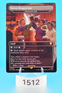 MTG Green Dragon Inn - Homeward Path Commander: the Lord of the Rings Foil #365 - Image 1