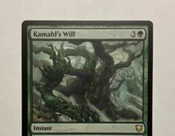 KAMAHL'S WILL COMMANDER LEGENDS MTG GREEN INSTANT RARE NM - Image 2
