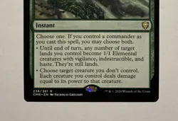 KAMAHL'S WILL COMMANDER LEGENDS MTG GREEN INSTANT RARE NM - Image 3