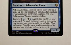 AMPHIN MUTINEER COMMANDER LEGENDS MTG BLUE CREATURE RARE NM - Image 3