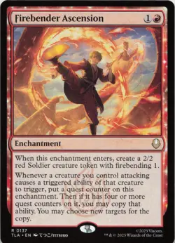 Firebender Ascension R Avatar: The Last Airbender 137 NM MTG - Image 1