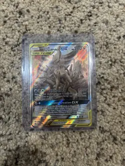 Pokemon TCG Arceus & Dialga & Palkia GX 221/236 Alternative Art Cosmic Eclipse - Image 1