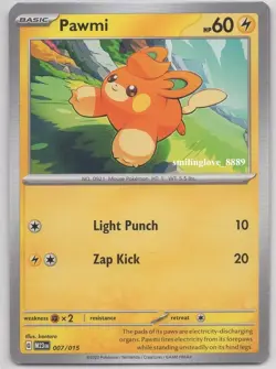POKEMON TCG MCDONALDS MATCH BATTLE 2023 NON-HOLO PROMO CARD - 007/015 PAWMI - Image 1