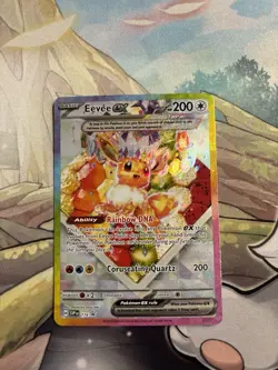 Eevee ex 174 - S&V Prismatic SPC Black Star Promo SIR Pokemon TCG - Image 1