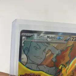 Pokemon TCG Team Rockets Moltres EX Card 208/182 Ultra Rare Full Art - Image 2