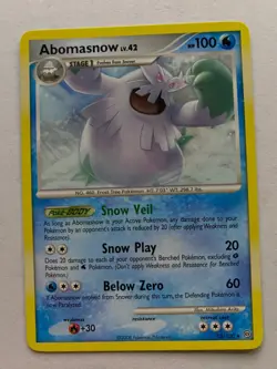 Abomasnow 12/100 Pokemon Stormfront Unlimited Non-Holo NM/MINT 2008 box-S5 - Image 1