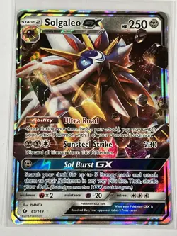 Solgaleo GX 89/149 Sun & Moon Base 2017 Pokemon Card - Image 1