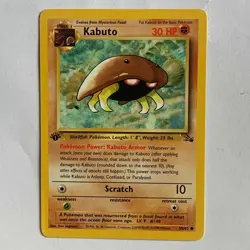 Kabuto 50/62 Set Fossil First Edition POKEMON Card Carta ENG - Image 1