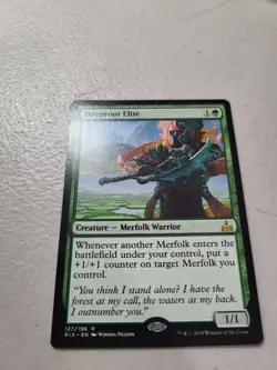 1x DEEPROOT ELITE mtg Commander Lost Caverns of Ixalan Rare LP Free Shipping - Image 1