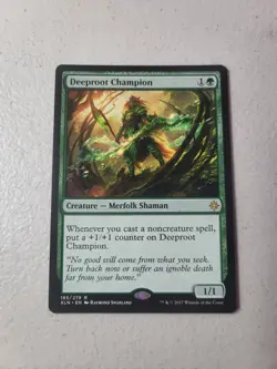1x Deeproot Champion Magic Cards MTG Ixalan (XLN) RARE NM Free Shipping - Image 1