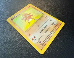 1999 POKEMON TCG HITMONCHAN BASE SET HOLO RARE UNLIMITED 7/102 VLP/LP - Image 5