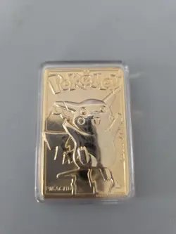 Pokemon Pikachu Gold Plated Card 23K Burger King 1999 Limited Edition. - Image 1