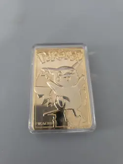 Pokemon Pikachu Gold Plated Card 23K Burger King 1999 Limited Edition. - Image 2