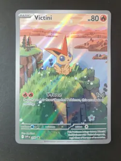 Victini 208/SVP Illustration Rare Black Star PROMO Pokemon Card | NEAR MINT (1) - Image 1