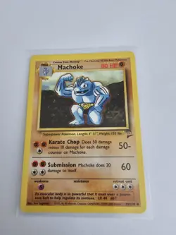 Pokemon TCG Machoke Base Set 2 49/130 Regular Unlimited Uncommon Excellent Con - Image 1