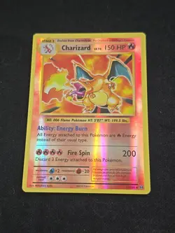 Charizard 11/108 Evolutions Reverse Holo Pokemon TCG Light Played - Image 1