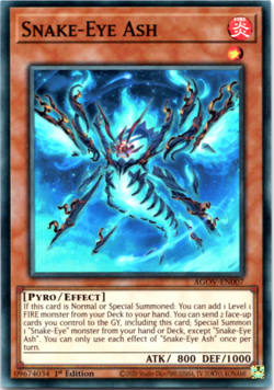 Snake-Eye Ash - AGOV-EN007 - Super Rare - 1st Edition - Yugioh - Image 1