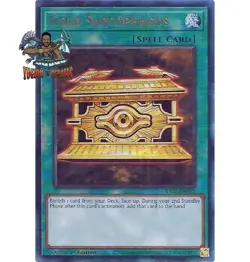 Yugioh! 1x Gold Sarcophagus RA02-EN052 Ultimate Rare 1st Ed NM - Image 1