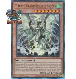 Yugioh! 1x Tempest Dragon Ruler of Storms RA03-EN011 Ultimate Rare 1st Ed NM - Image 1