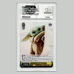 Weiss Schwarz Disney 100 Grogu ACE Graded 10 Card SR Star Wars Rare Mandalorian - Image 1