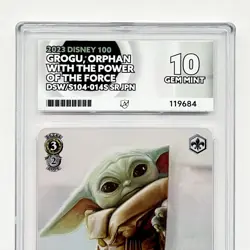 Weiss Schwarz Disney 100 Grogu ACE Graded 10 Card SR Star Wars Rare Mandalorian - Image 4
