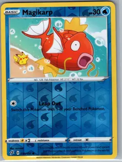 Magikarp 039/192 Reverse Holo SWSH02: Rebel Clash - Pokemon Card - NM - Image 1