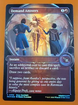 1x Demand Answers | FOIL Showcase | Murders at Karlov Manor | MTG Magic Cards - Image 1