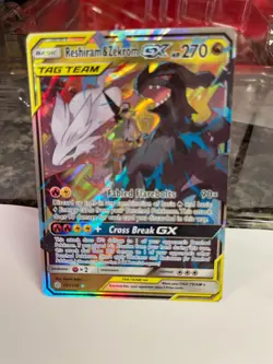 Pokemon TCG Reshiram & Zekrom GX 157/236 Cosmic Eclipse Ultra Rare - Image 3