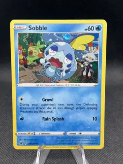 Pokemon TCG Sobble SWSH073 Sword & Shield Black Star Promo Cosmos Holo Card - Image 1