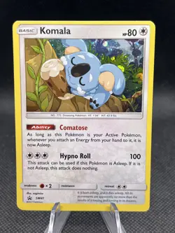 Komala ~ Pokemon Black Star Promo ~ Holo #SM41 Off Center - Image 1