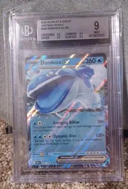 2025 Pokemon Dondozo EX BGS 9 MINT 66/182 Destined Rivals PSA - Image 4