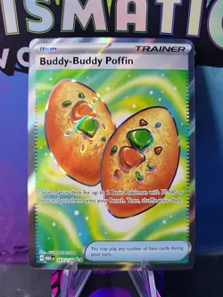 Pokemon TCG Mega Evolution Buddy Buddy Poffin 167/132 Full Art Trainer NM - Image 1