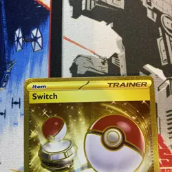 Switch Gold Secret Rare NM 206/165 Scarlet & Violet 151 Pokemon Card - Image 5
