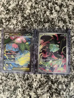 Pokemon TCG Mega Evolutions Bulbasaur and Mega Venusaur EX Lot All NM 2 cards - Image 1