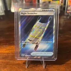 Pokemon TCG Night Stretcher Trainer 173/132 Secret Rare Holo Near Mint - Image 1